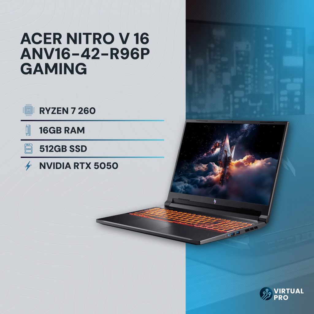 Acer Nitro V 16 Ryzen 7 260 16GB 512GB RTX 5050