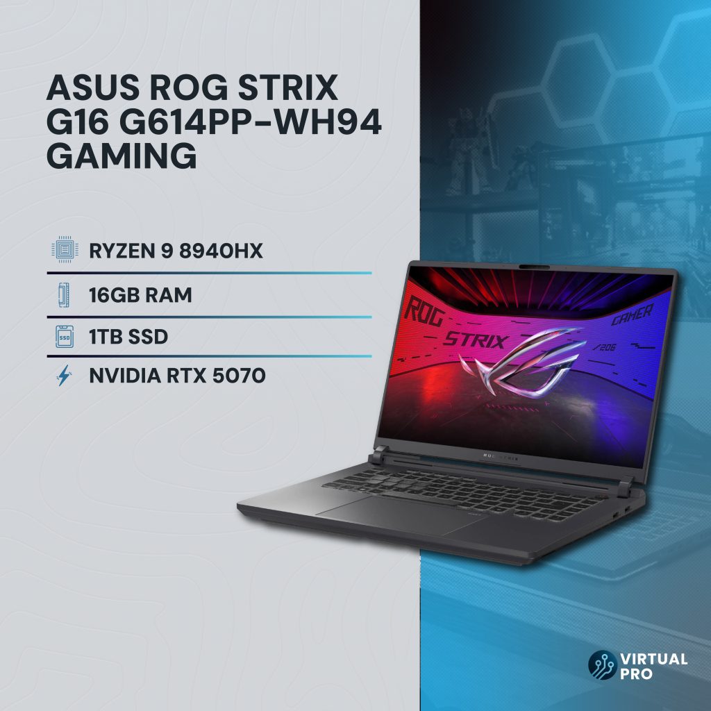Asus ROG Strix G16 Ryzen 9 8940HX 16GB 1TB RTX 5070