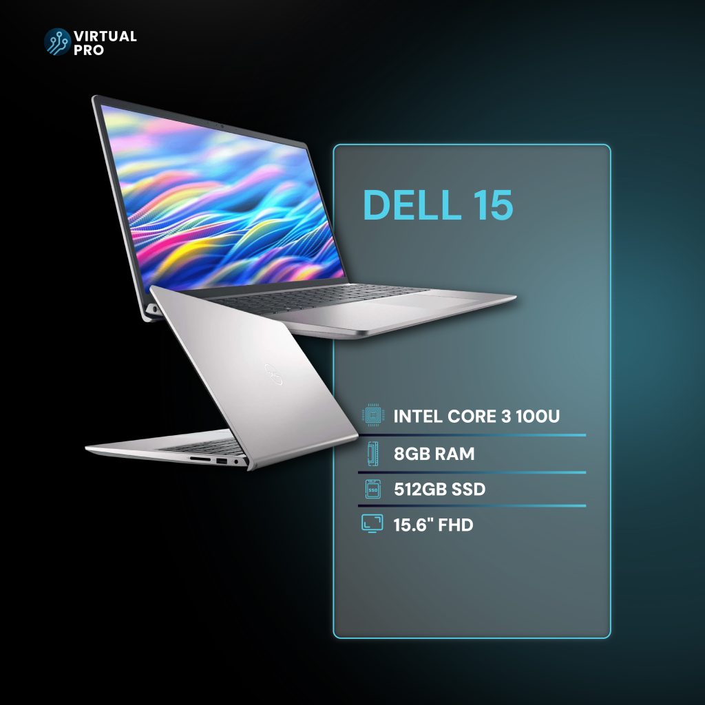 Dell Inspiron 15 Core 3 100U 8GB 512GB 15.6"
