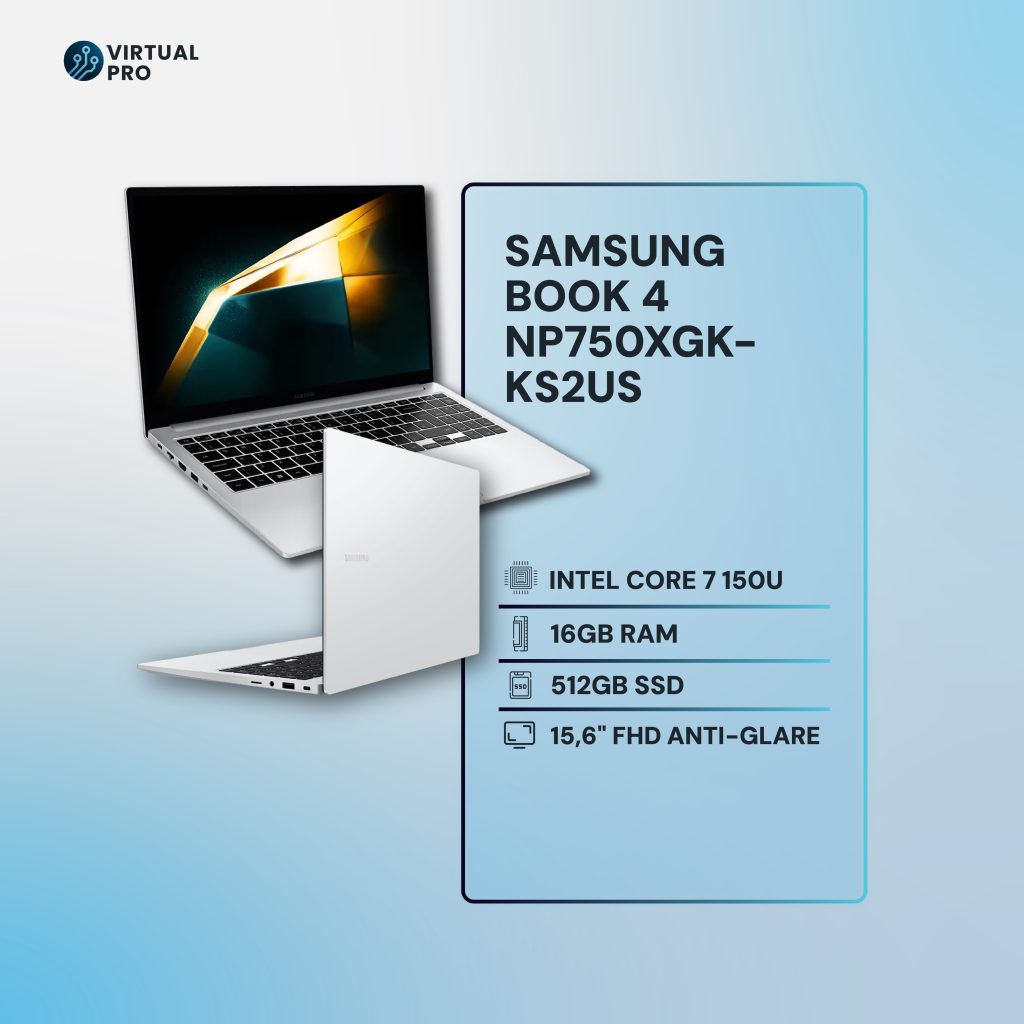 Samsung Book 4 Core 7 150U 16GB 512GB 15.6"